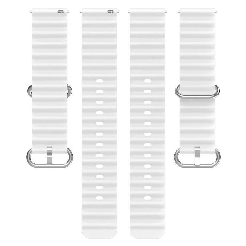 Універсальний ремінець для смарт-годинників Ocean Band 22mm White [84198] - фото 3