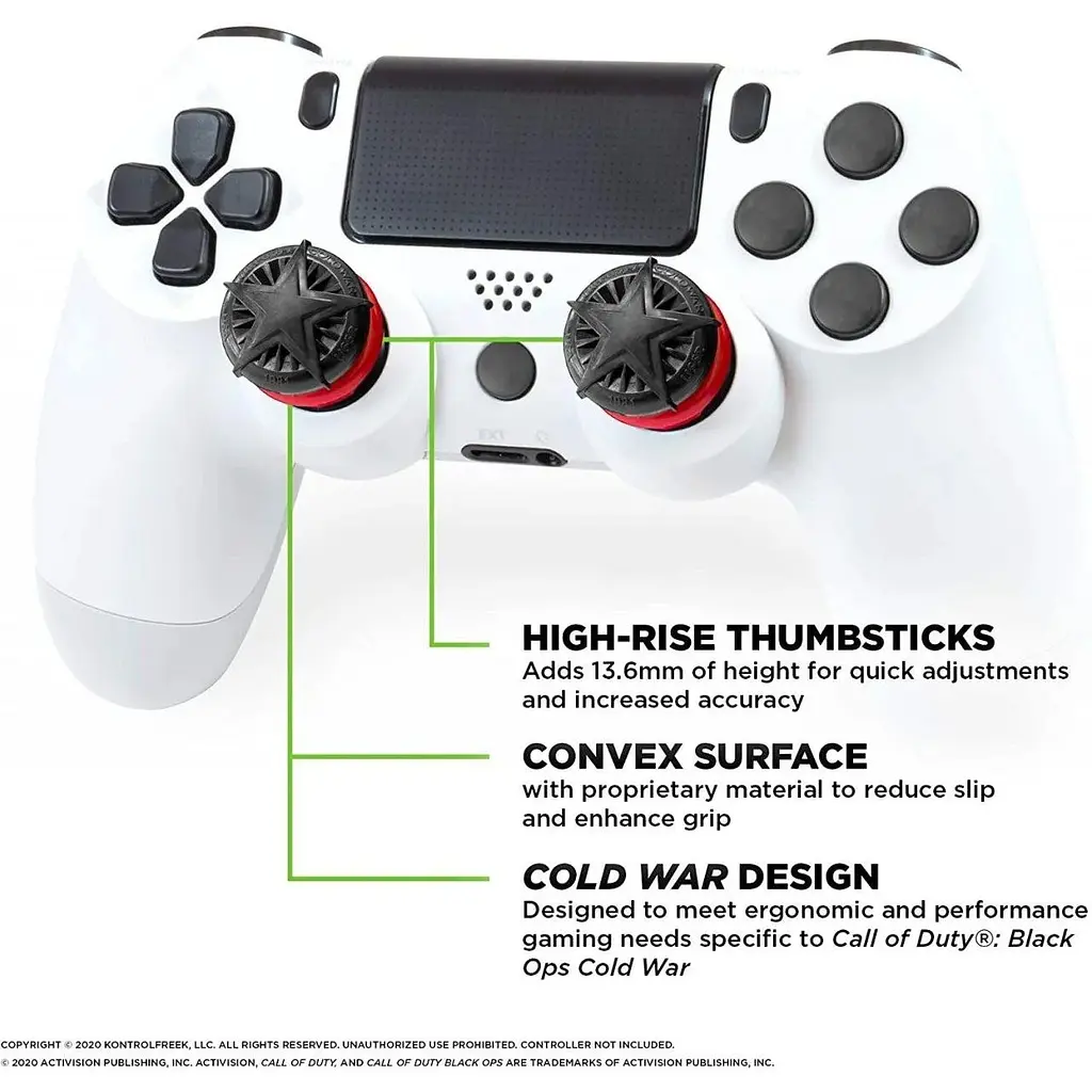 Накладки на стики KontrolFreek: Call Of Duty®: Black Ops Cold War 2-pack for PS4/PS5 [62727] - фото 5