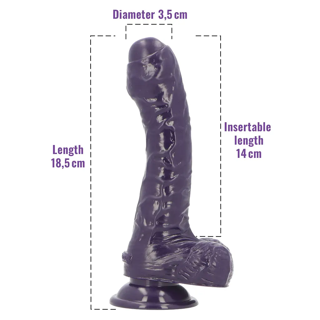 Фалоімітатор з ароматом ожини Toyz4lovers Delicious Dildo Berries, 18.5 см - фото 4