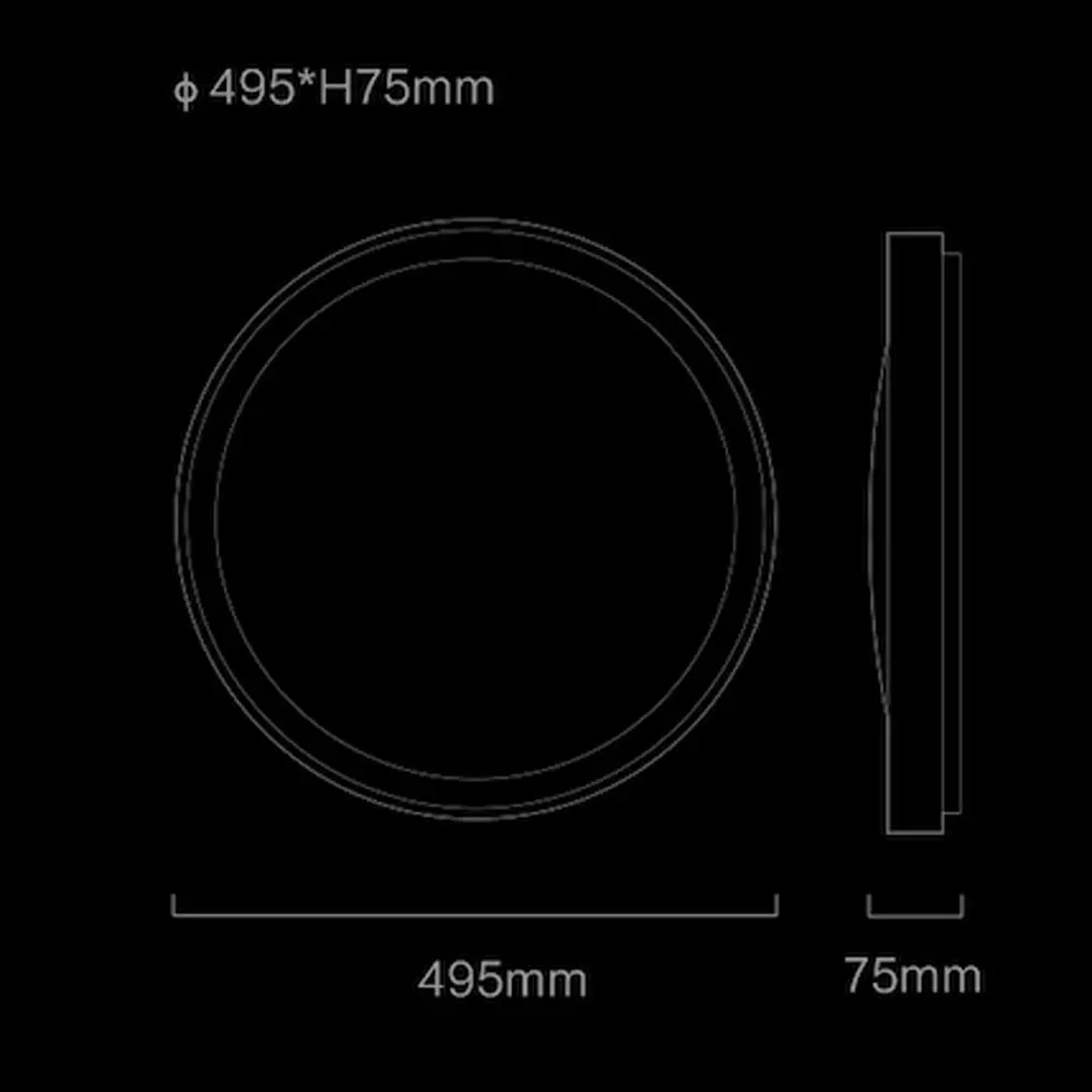 Стельовий смарт-світильник Xiaomi Aqara Ceiling Light T1 40W (HCXDD12LM) - фото 7