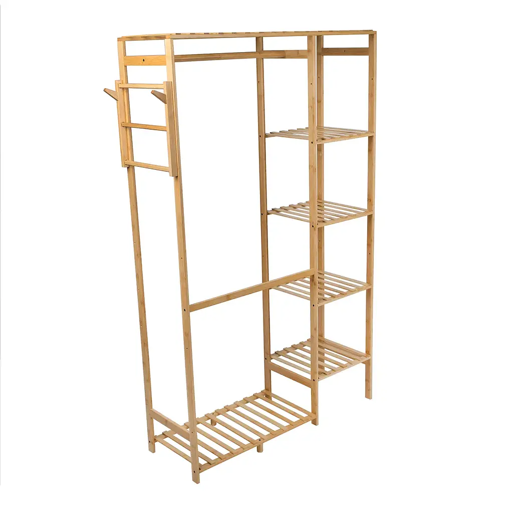 Вешалка стойка Supretto для одежды напольная бамбуковая (91670001) - фото 2