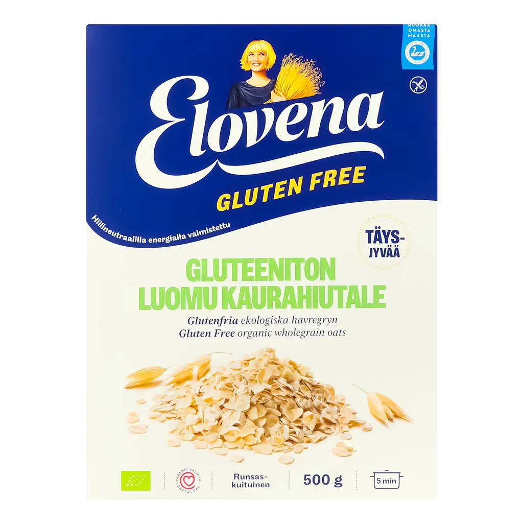 Хлопья овсяные Elovena органические без глютена 500 г (816959) - фото 2