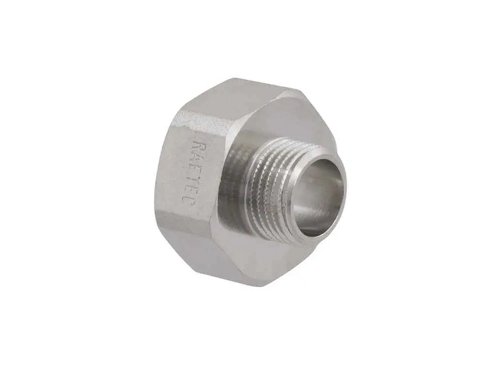 Перехідник RAFTEC 1"В - 1/2"З ВЗ, DN25х15, нікель, P0301 - фото 2