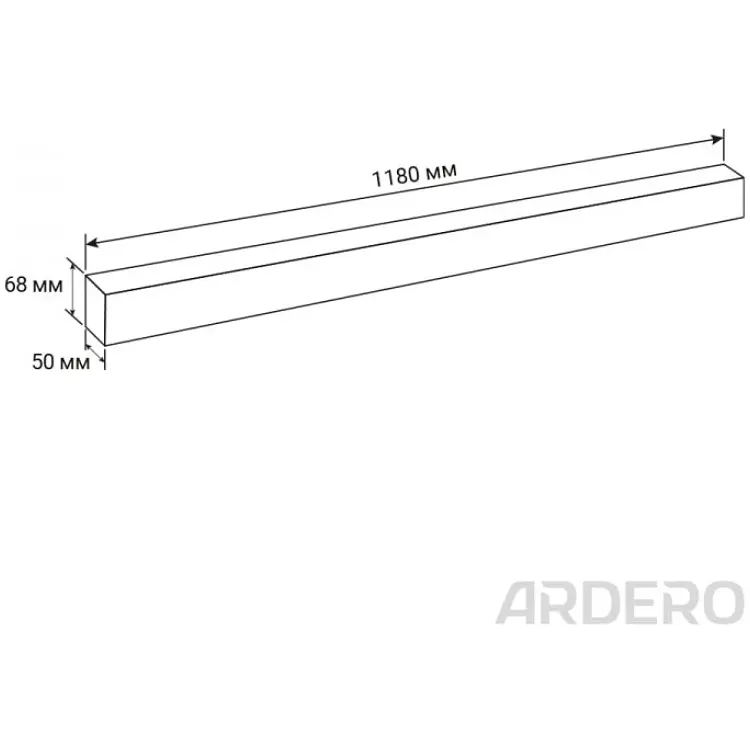 Світлодіодний світильник Ardero AL4025 48 Вт 4000 K чорний (80880) - фото 6