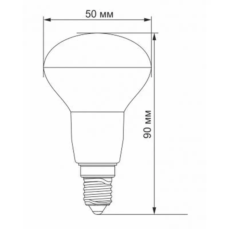 Лампочка Videx R50e 6W E14 3000K 220V (VL-R50e-06143) - фото 3