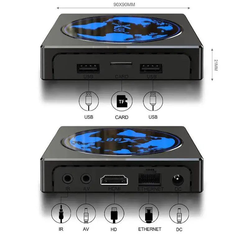 Приставка Smart TV Box X98 Mini 4/32Gb 4K HDR Android - фото 4