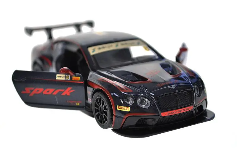 Іграшкова гоночна машинка Bentley Continental GT3 1:43 Автопром металева 4345/4364, в коробці нар. 14,5х6,5х7см - фото 7