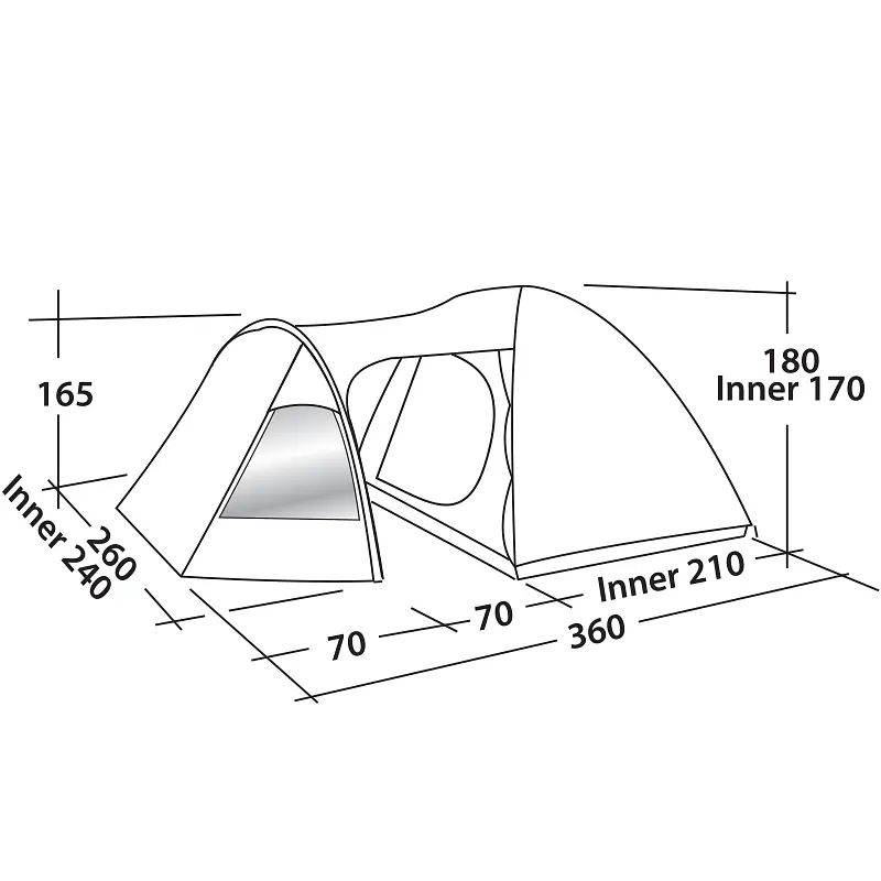 Намет Easy Camp Blazar 400 Rustic Green (120385) - фото 2