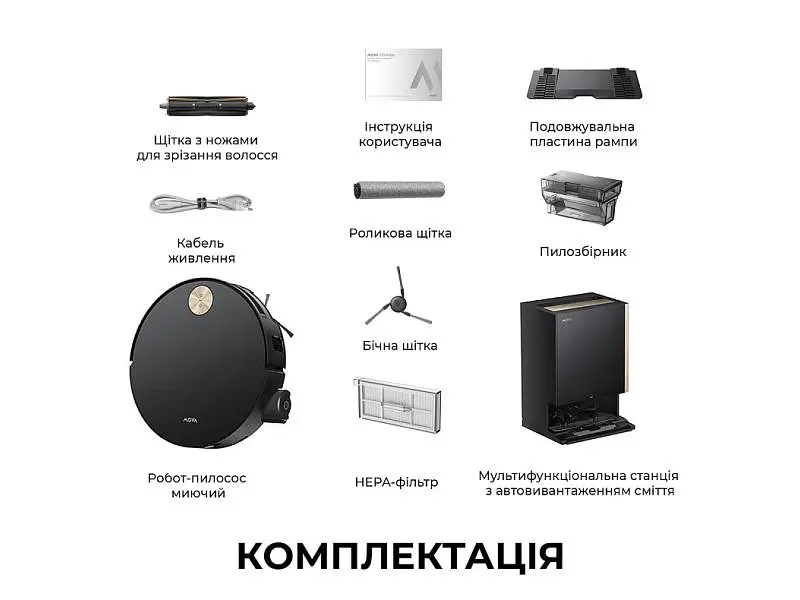 Робот-пилосос з вологим прибиранням Dreame MOVA S70 Ultra Roller Black (RLZ52EE-Bl) - фото 5