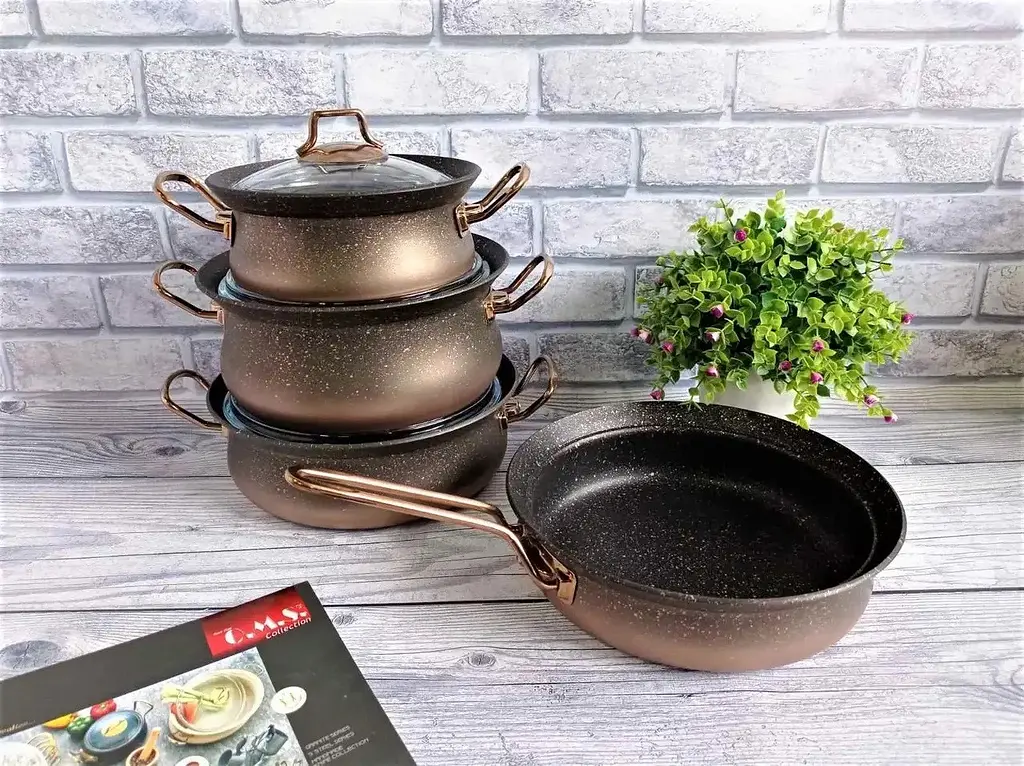 Набір посуду O.M.S. Collection 3044 IND bronze 7 предметів