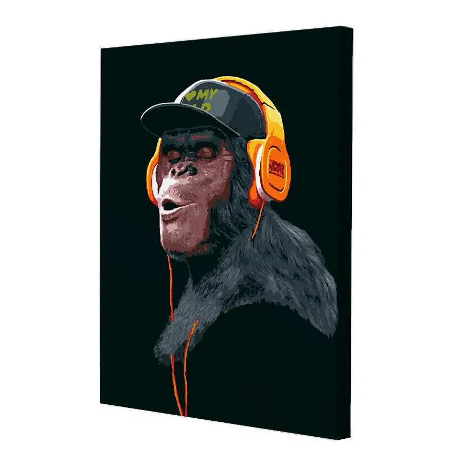 Комплект картин за номерами Riviera Blanca Gangster Monkey (ITR-099) 3 шт в наборі - фото 2