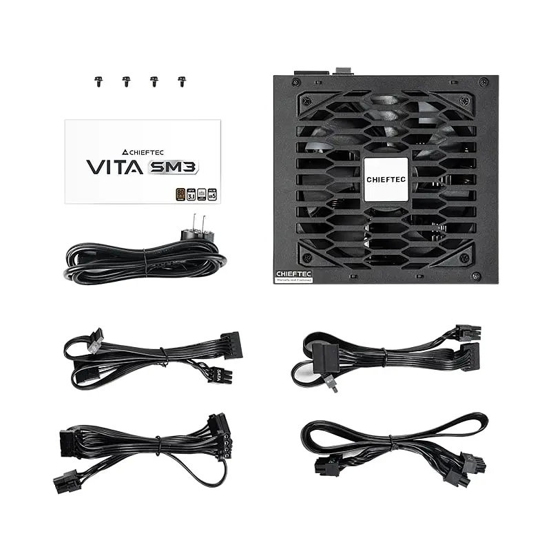 Chieftec Блок живлення Vita SM3 (750W), >85%, 80+ Bronze, 120мм, 1xMB 24pin(20+4), 2xCPU 8pin(4+4), 3xMolex, 6xSATA, 4xPCIe 8pin(6+2), 1xP - фото 8