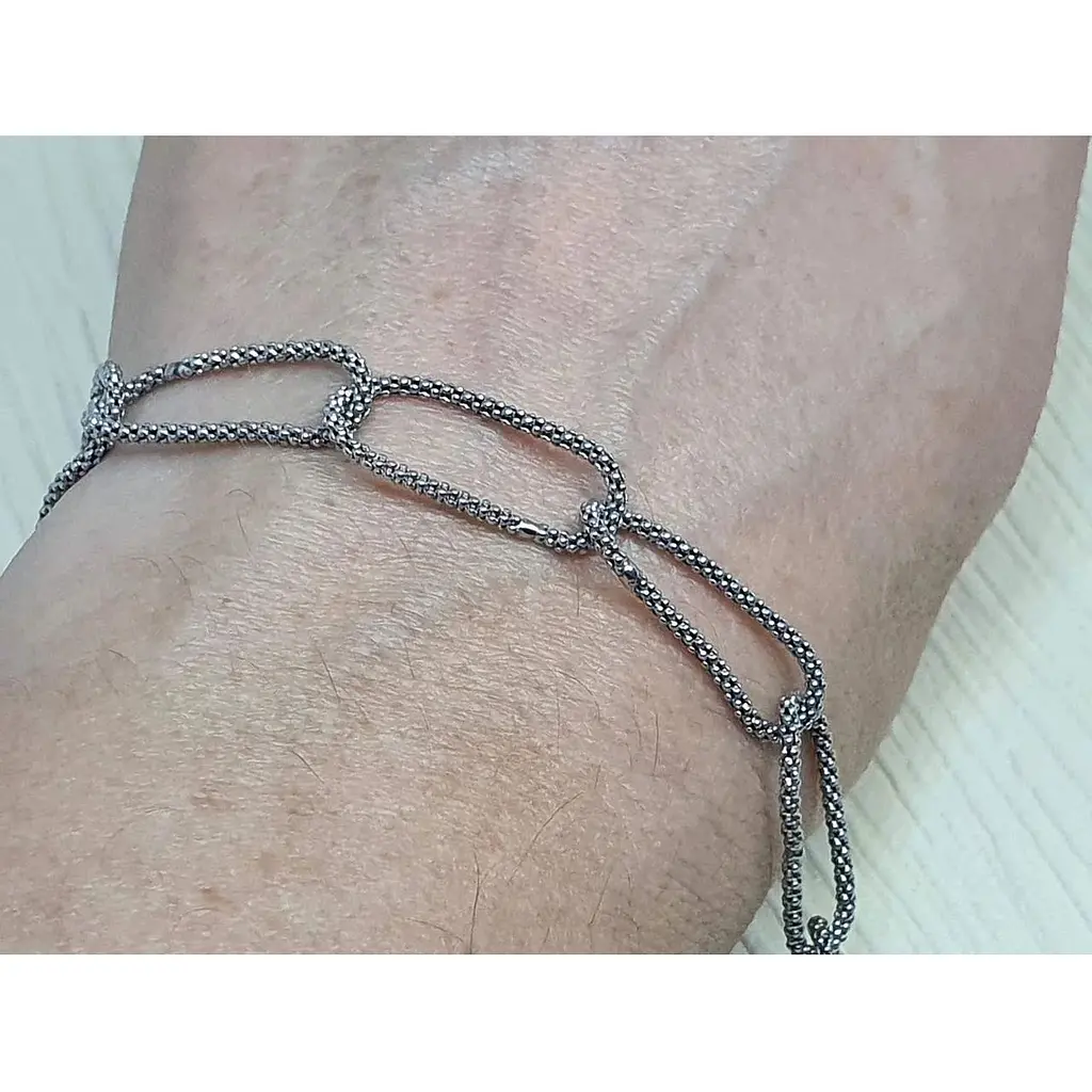 Серебряный браслет Аметист 2214070 19 - фото 2