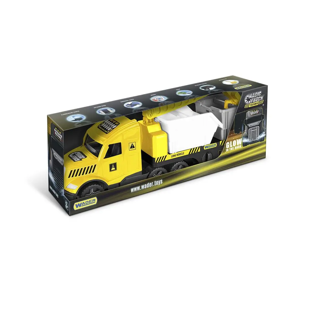 Грузовик со строительными контейнерами Wader Magic Truck Technic (36470) - фото 2