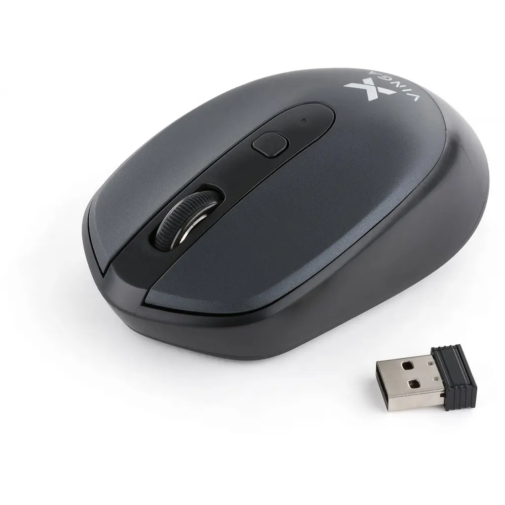 Мишка Vinga MSW-908 Silent Click grey - фото 2