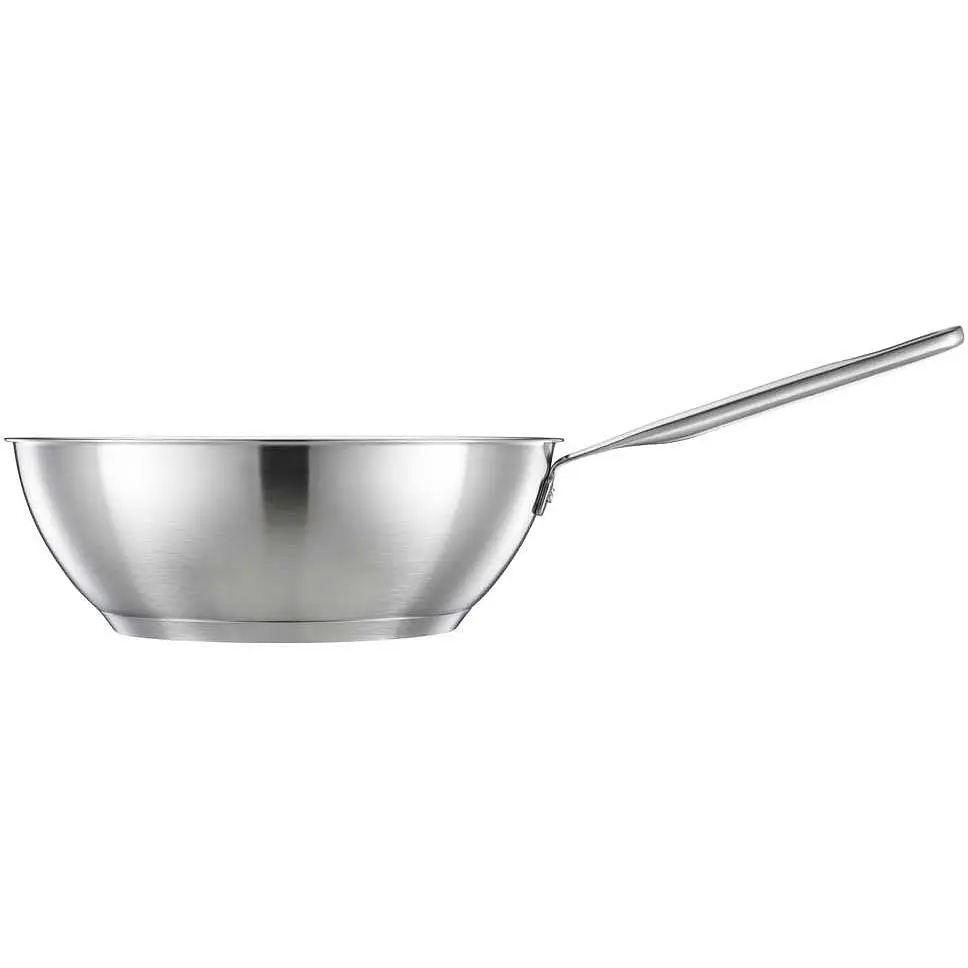 Сковорода Wok Fiskars All Steel Pure матовая 28 см (1065629) - фото 3