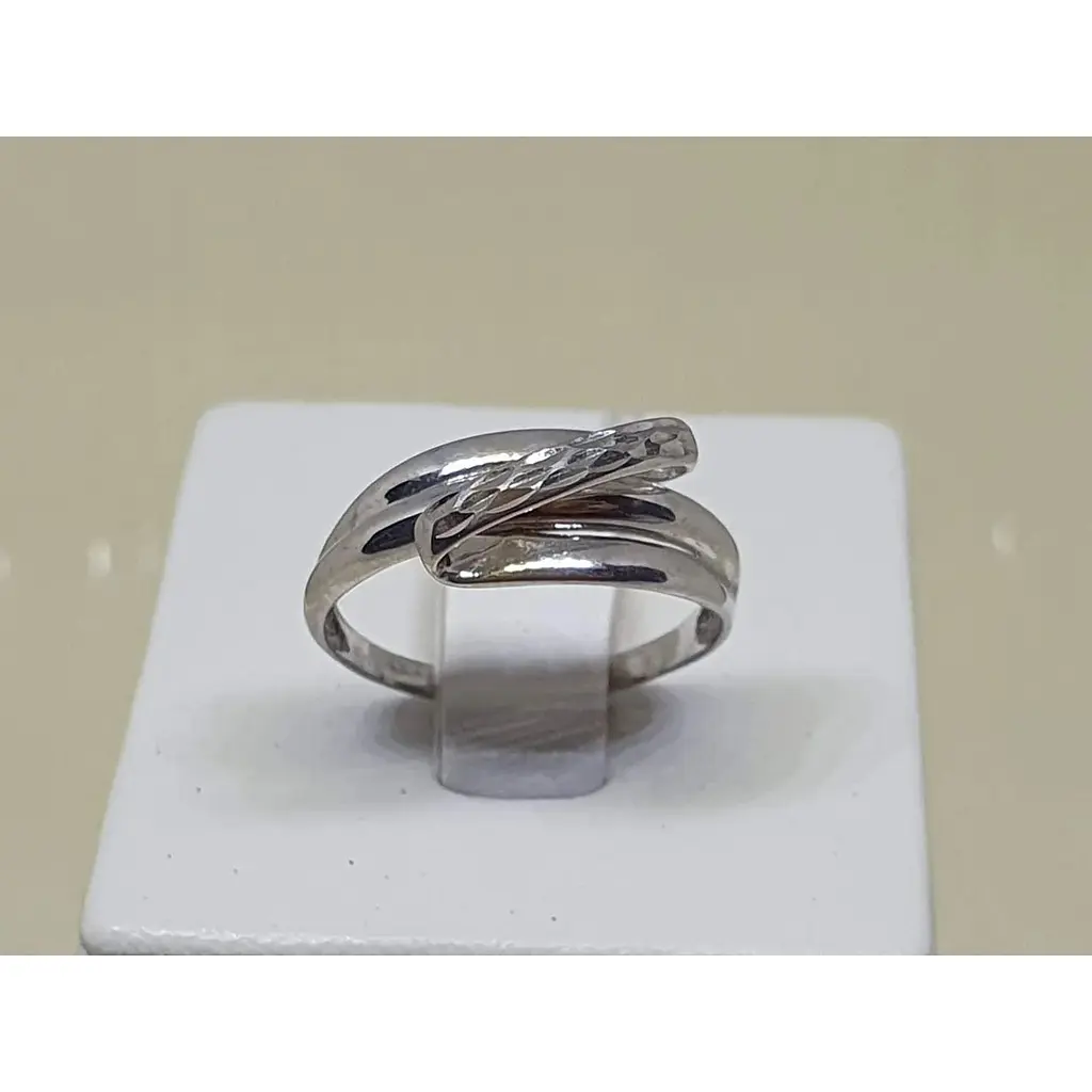 Срібне кільце Tango з алмазною гранню. Артикул 310175С 17,5 - фото 4