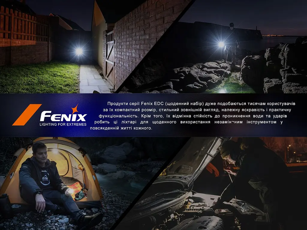 Ліхтар наключний Fenix E03R V2.0, синій - фото 19