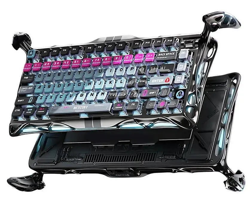 Клавиатура GravaStar Mercury V75 Pro 80keys Magnetic Jade Gaming 8K USB-A RGB Cyberpunk (GSV75PRO_U_RM_EGRY) - фото 5