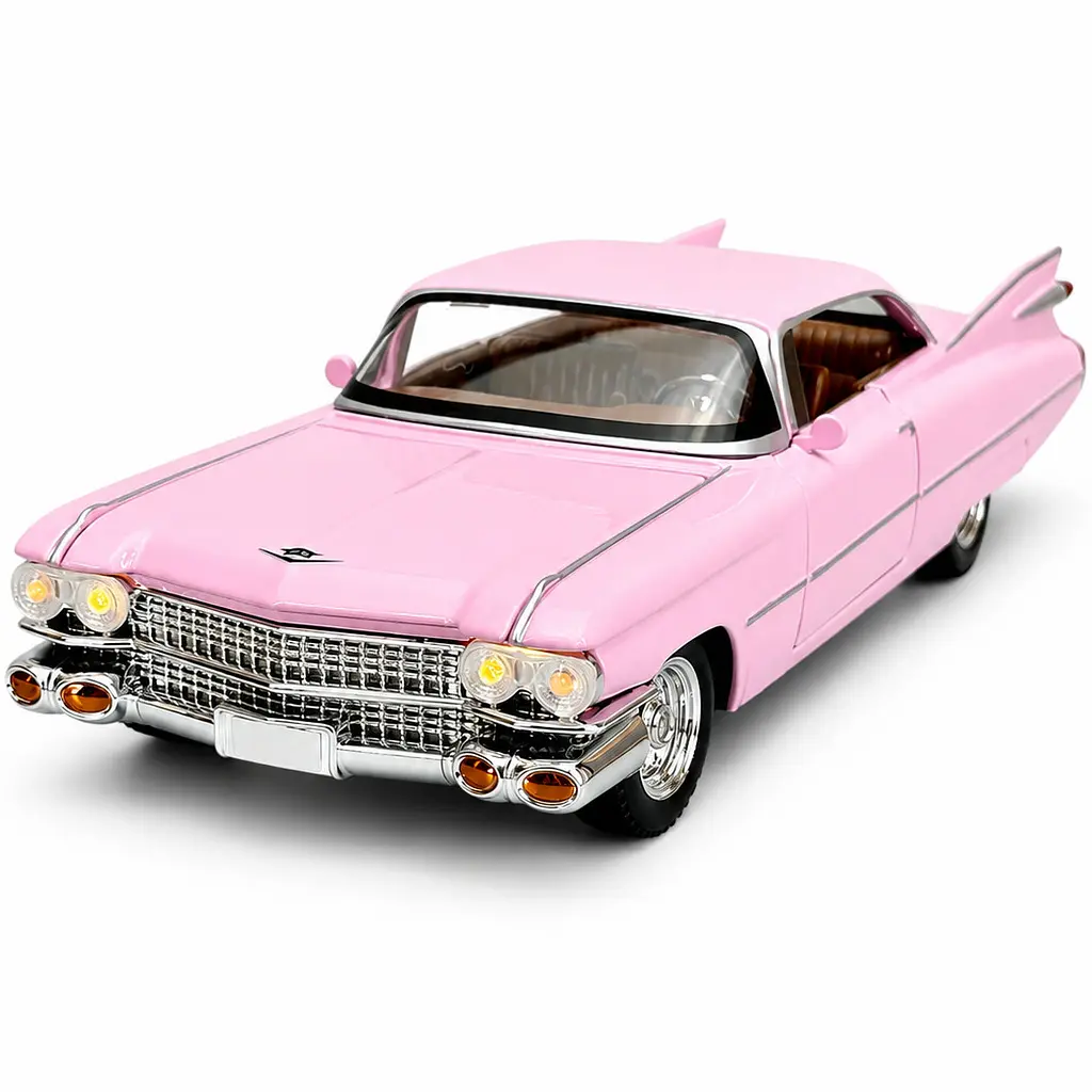 Машинка Cadillac Coupe De Ville 1959 1:24 металева ретро модель зі світловими та звуковими ефектами, інерційний механізм