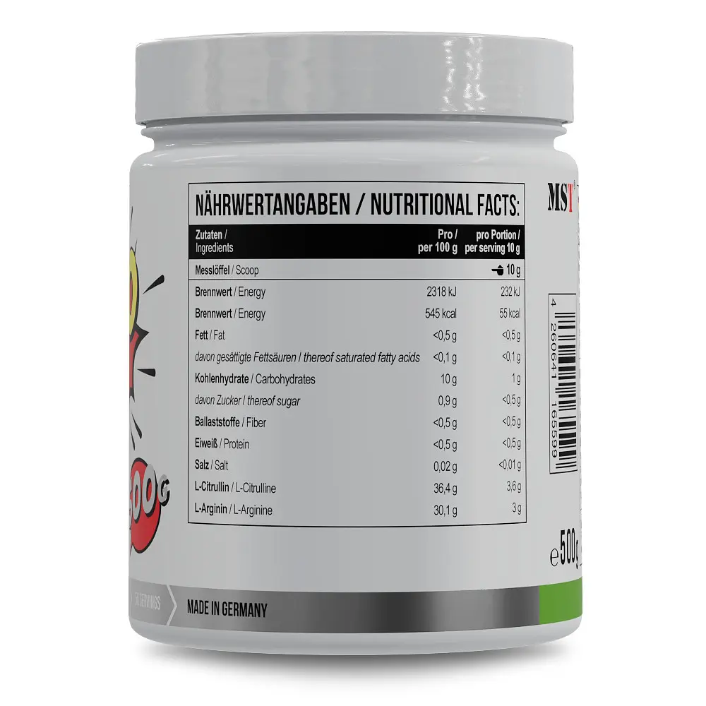 Передтренувальний комплекс Amino Pump, 500 г Зелене яблуко MST fit0024654 - фото 2