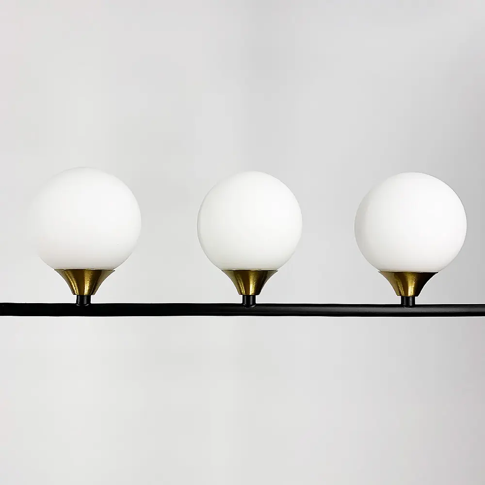 Удлиненная дизайнерская люстра в черном корпусе | Ст. MJ 87/4 | Line F - фото 2