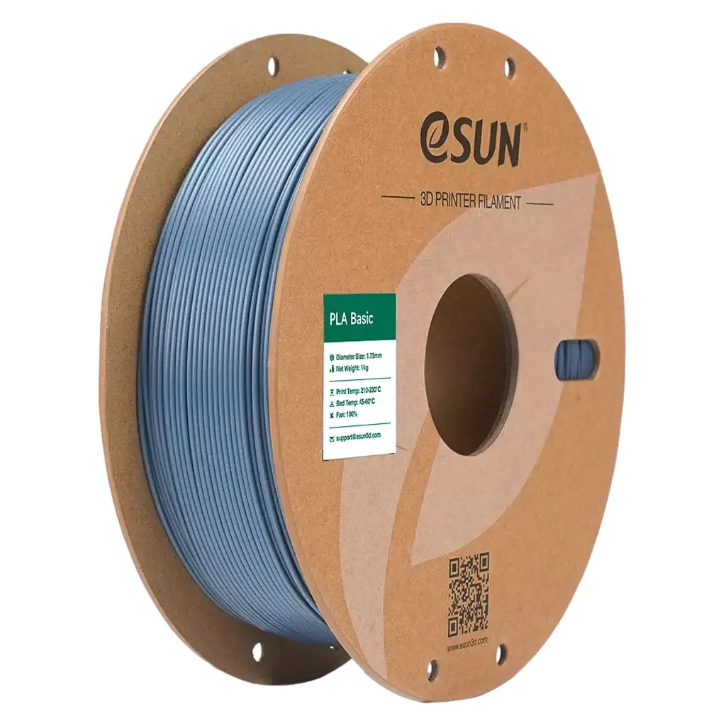Пластик для 3D-принтера eSUN PLA BASIC 1,75mm 1kg GREY (PLA-BASIC175H1P1)