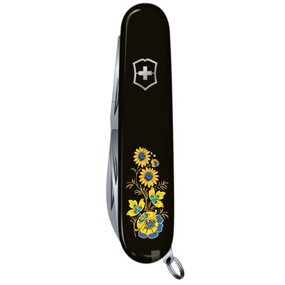 Ніж Victorinox Spartan Ukraine 91мм 12функ чорн Квіти - фото 4
