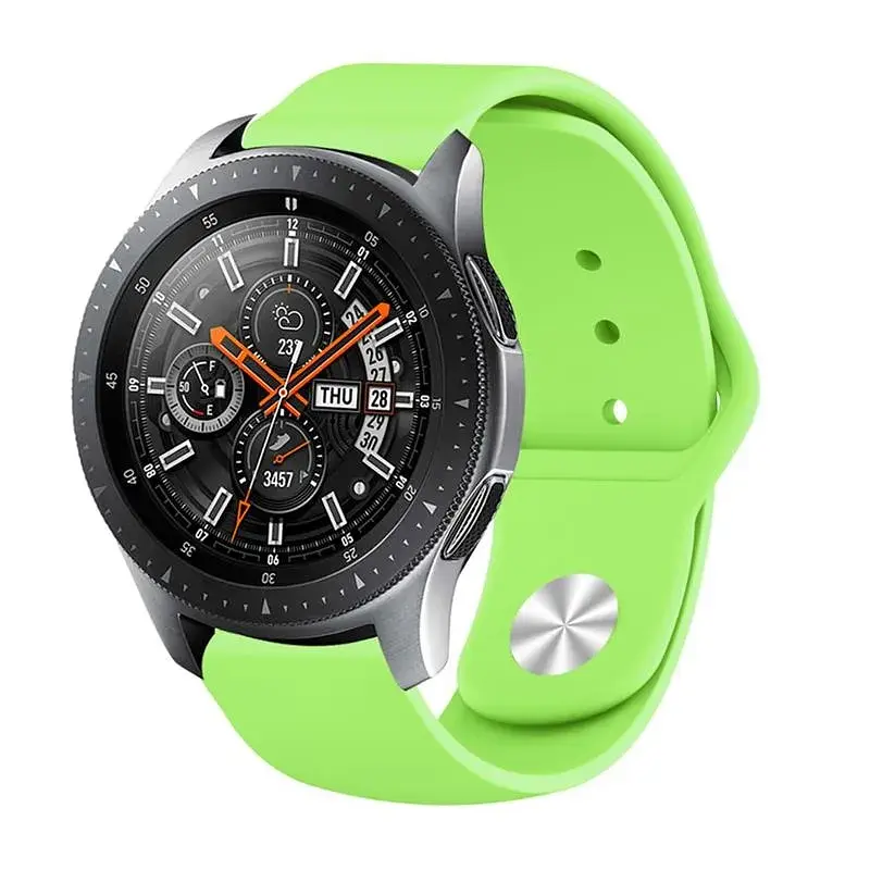Силіконовий ремінець BeCover для Samsung Galaxy Watch 46mm/Watch 3 45mm/Gear S3 Classic/Gear S3 Frontier Lime (706323) - фото 4