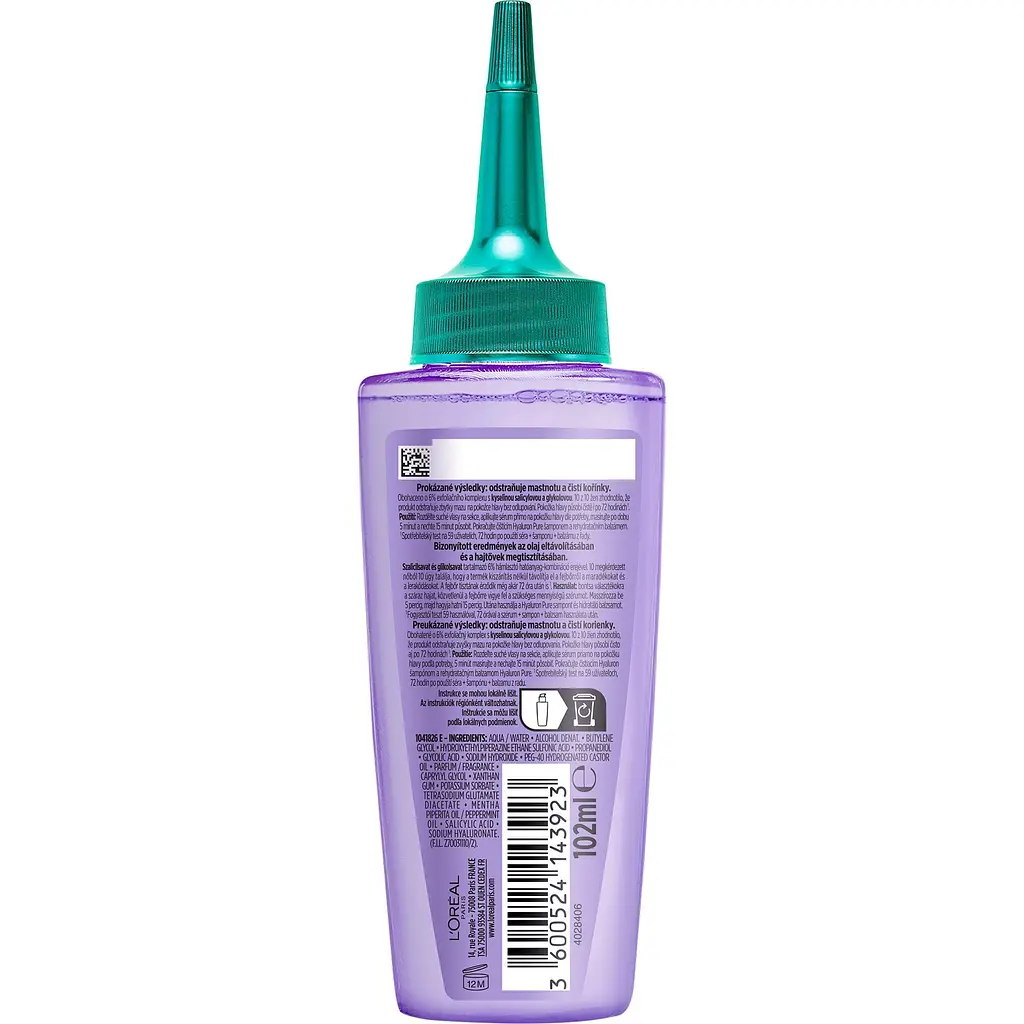 Очищающая сыворотка L'Oreal Paris Elseve Hyaluron Pure для жирной кожи головы 102 мл - фото 4