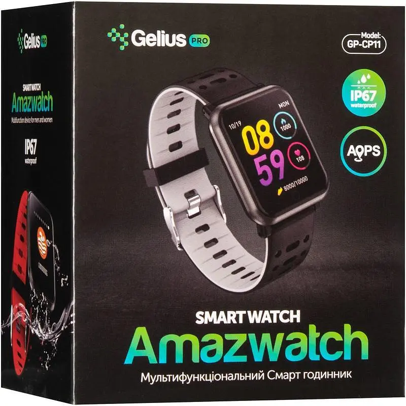 Смарт-годинник Smart Watch Gelius Pro GP-CP11 (AMAZWATCH) Black/Grey - фото 7