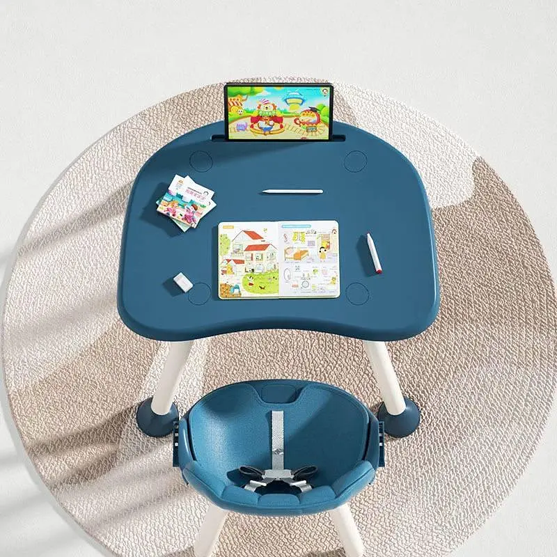 Стульчик и столик для кормления трасформер 2в1 Бежевый - фото 7