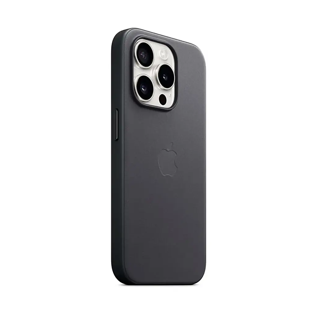 Чехол для Apple iPhone 15 Pro Max, FineWoven Case with MagSafe, черный, защитная накладка из материала FineWoven, противоударный, для iPhone, защита всего корпуса, поддержка беспроводной зарядки и MagSafe, (ARM71987) - фото 2