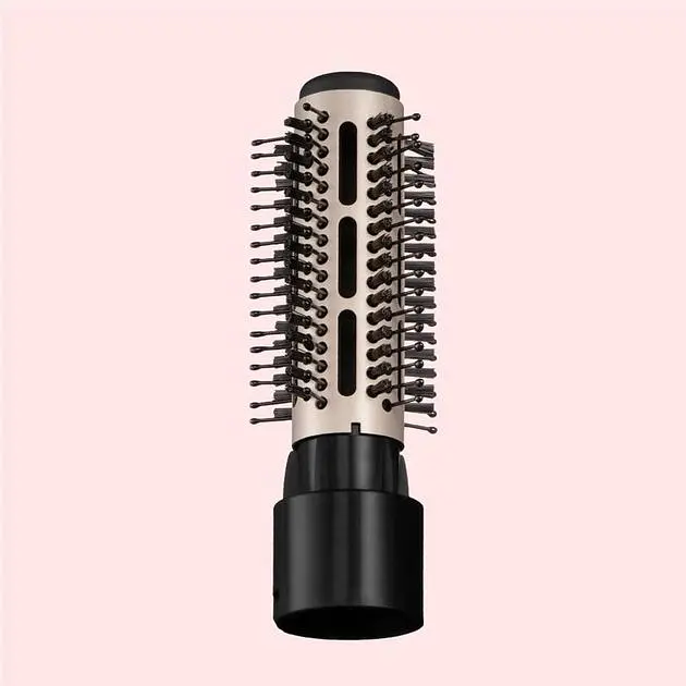 Фен-щетка Remington Coconut Smooth, 1000Вт, 2 режима, ионизация, холодный обдув, 2 насадки, черно-розовый - фото 5