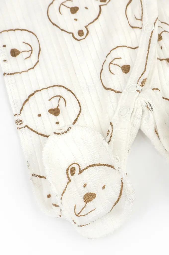 Чоловічок на кнопках Bear on Milk для новонароджених з малою вагою інтерлок - фото 4