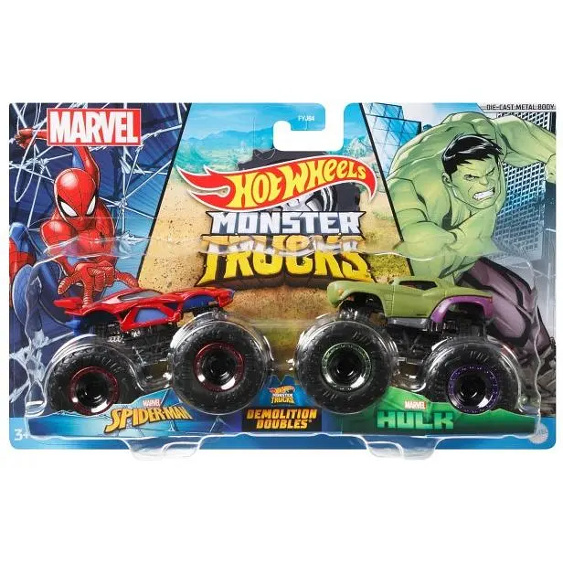 Набор Hot Wheels из 2 машинок-внедорожников серии Monster Trucks в ассортименте (FYJ64) - фото 5