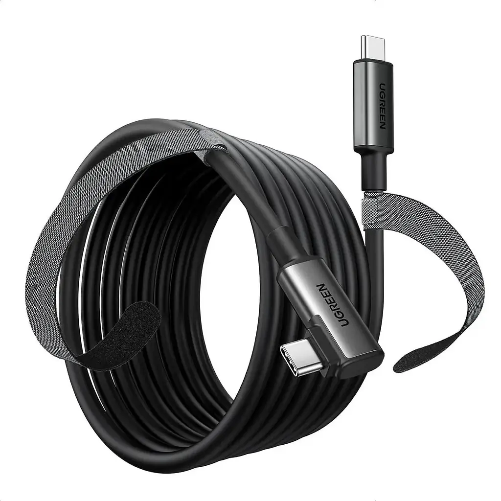 Кабель кутовий для VR - Ugreen US551 Right Angle USB-C to USB-C VR Link Cable 5 метрів (6957303896295) - фото 2