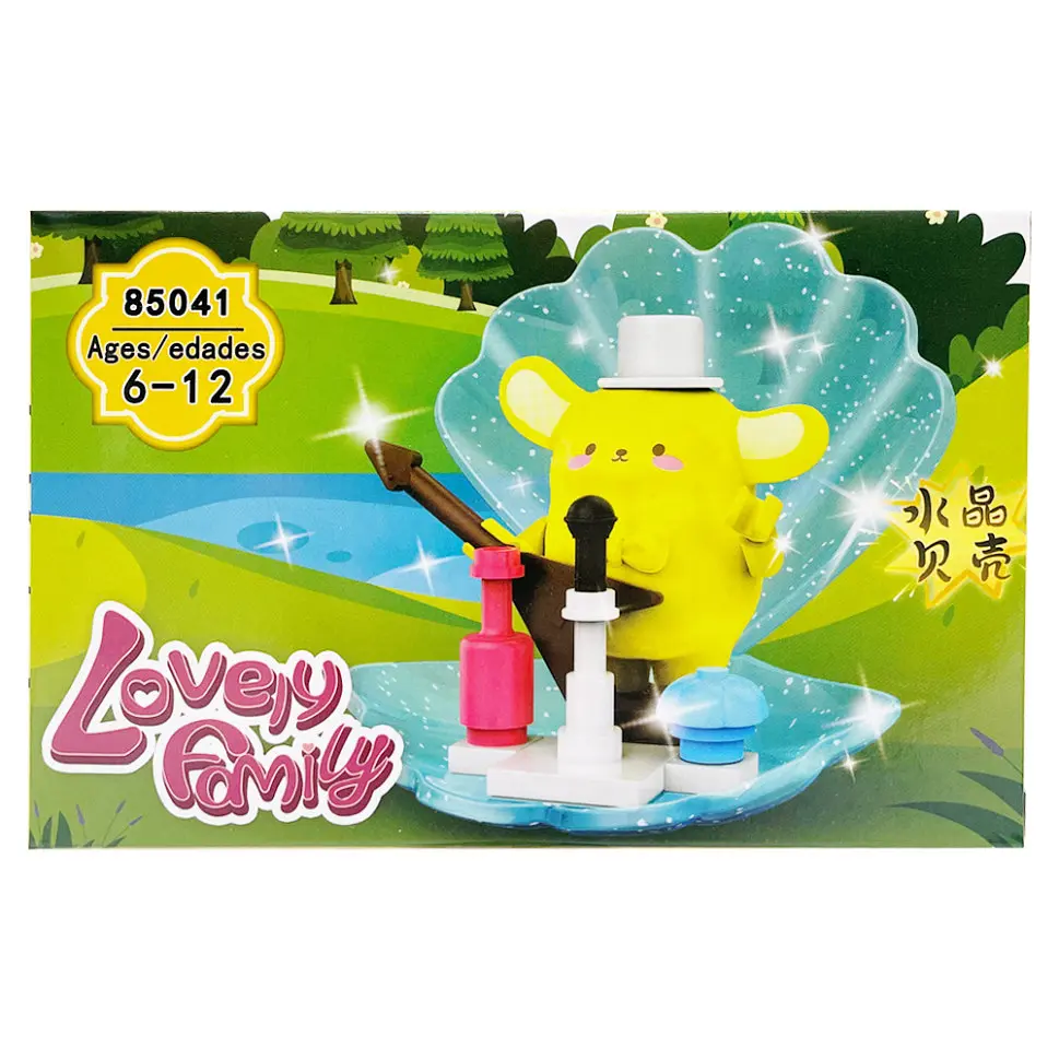 Дитячий ігровий конструктор "PomPomPurin" 85041-8 пластикові деталі