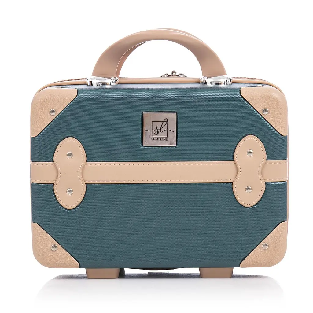 Бьюті-кейс Semi Line 10L Green-Navy (T5838-1) - фото 2