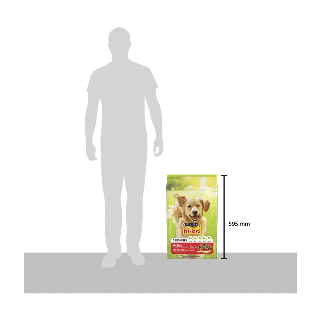 Сухий корм для собак Purina Friskies Active з яловичиною 10 кг (7613031395484) - фото 4