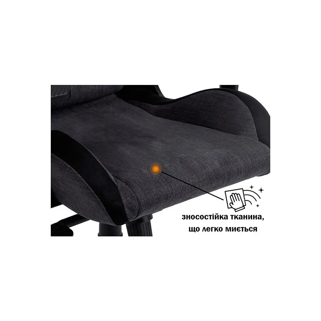 Крісло ігрове GT Racer X-8005 Dark Gray/Black Suede - фото 9