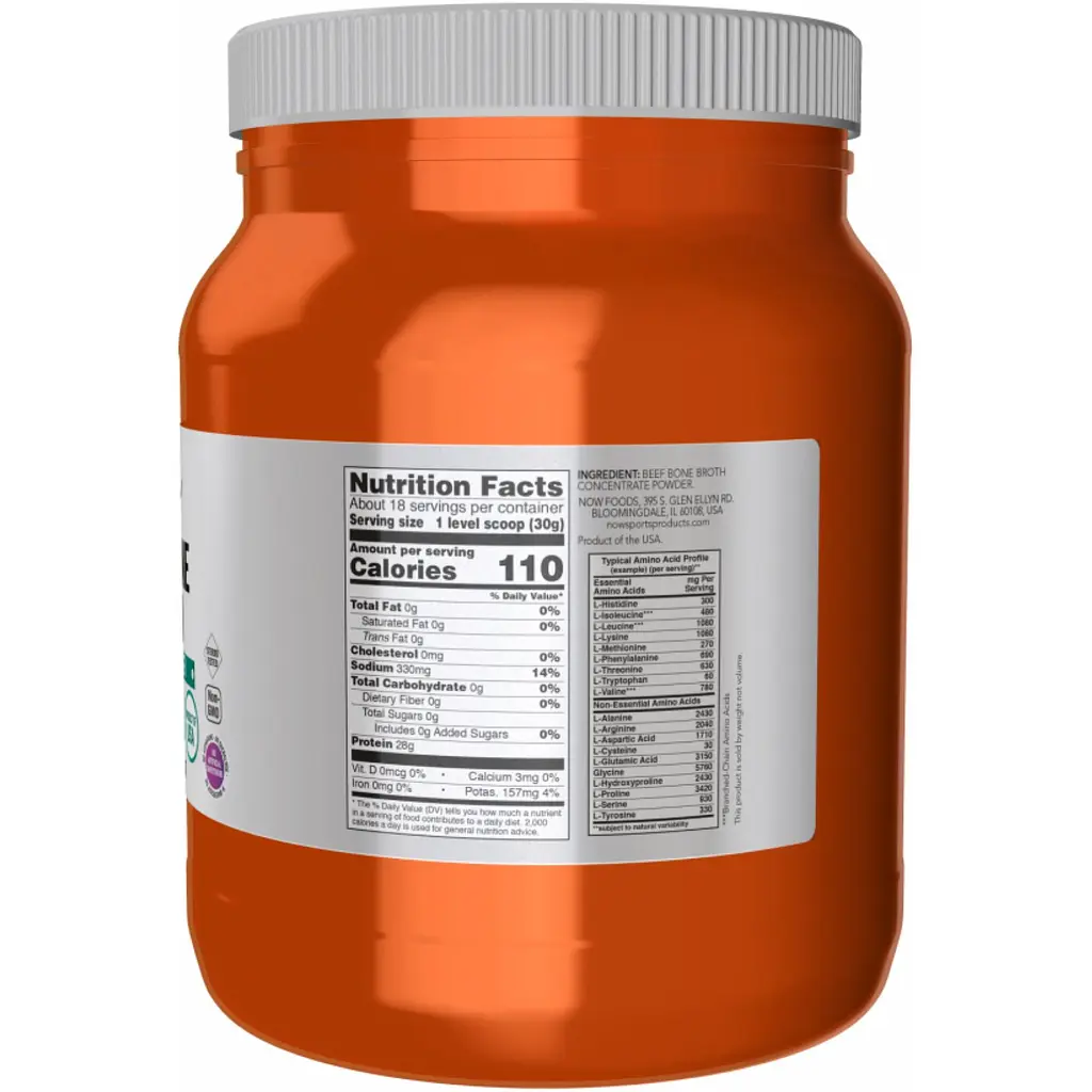 Экстракт говяжьей кости Now Foods Beef Bone Broth Pwd 544 г - фото 2