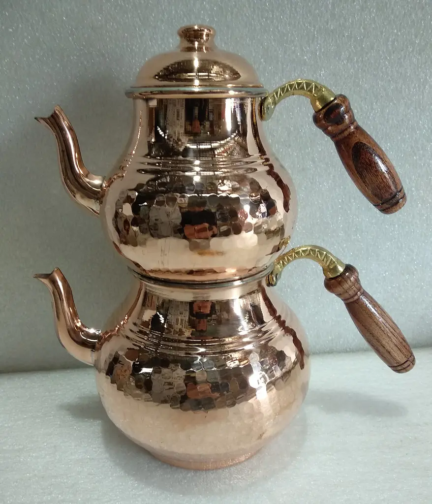 Двоярусний мідний чайник O.M.S. Collection 9260 (0,8/1,5 л.) - фото 3