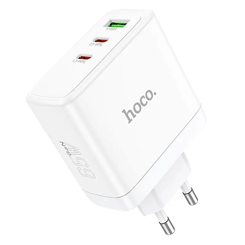 МЗП N30 Glory PD65W+QC3.0 (1USB-A/2C) White Hoco teh0029639 - фото 2