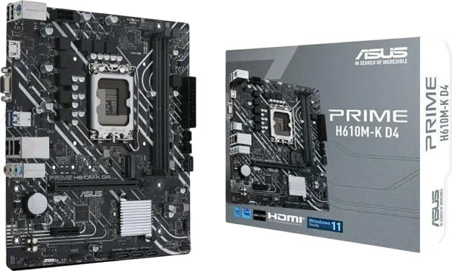 Материнська плата Asus H610M-K Prime D4 LGA 1700 (PRIME H610M-K D4) - фото 2
