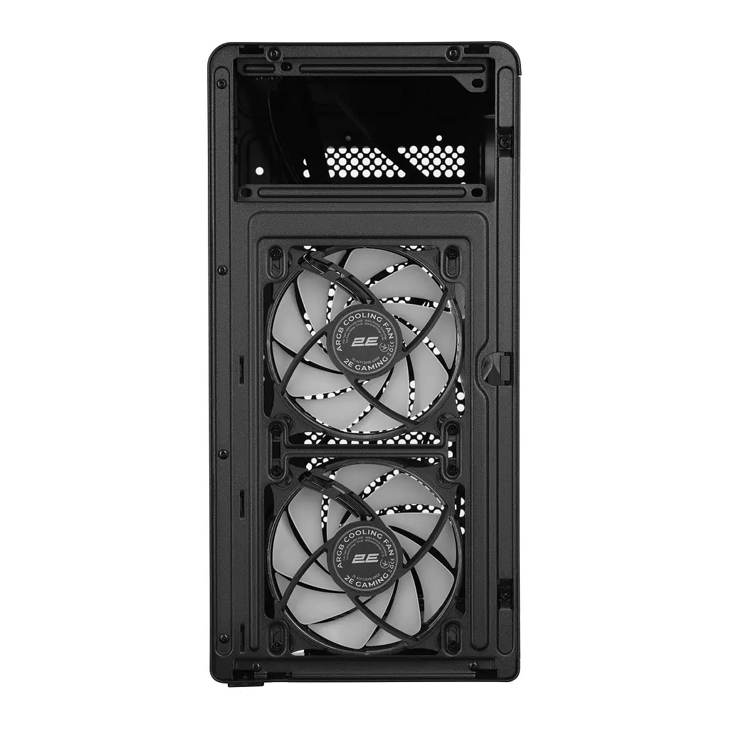 Корпус 2E Credo Plus V350BG без БР 1xUSB3.0 1х USB 2.0 1xUSB Type-C 3x120мм ARGB VGA 350мм LCS ready контролер з пультом TG Side Panel mATX чорний - фото 6