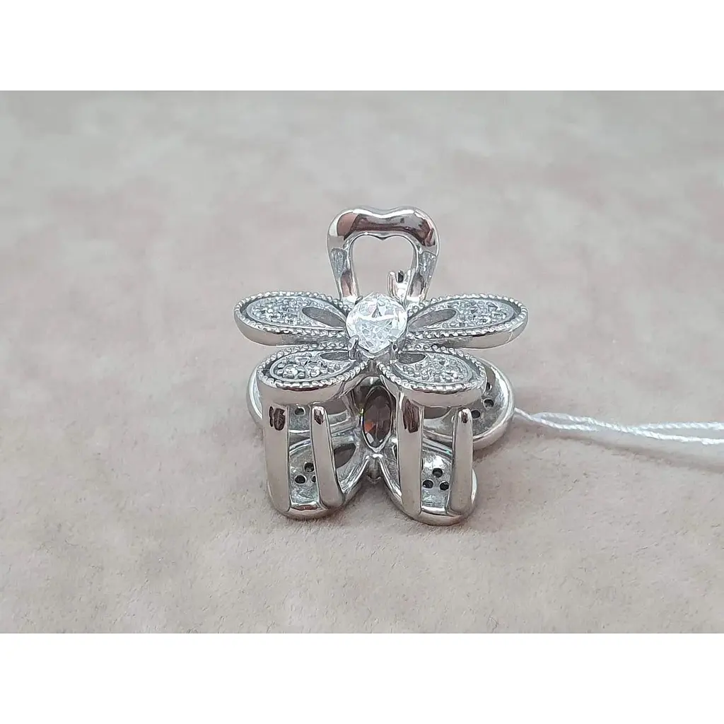 Срібна шпилька для волосся Ірій з фіанітами. 9311 БЕЛ - фото 3