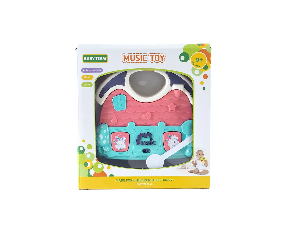 Іграшка музична Baby Team Будиночок (8627_домик_желто-голубой) - фото 3