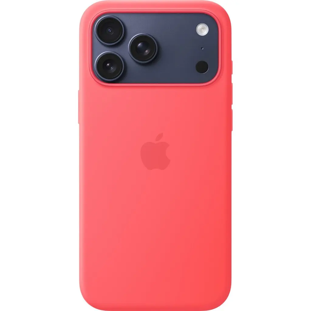 Чохол Silicone Case with Button, Animation & MagSafe для Apple iPhone 17 Pro Max Bright Guava Pink AAA [175562] - фото 3