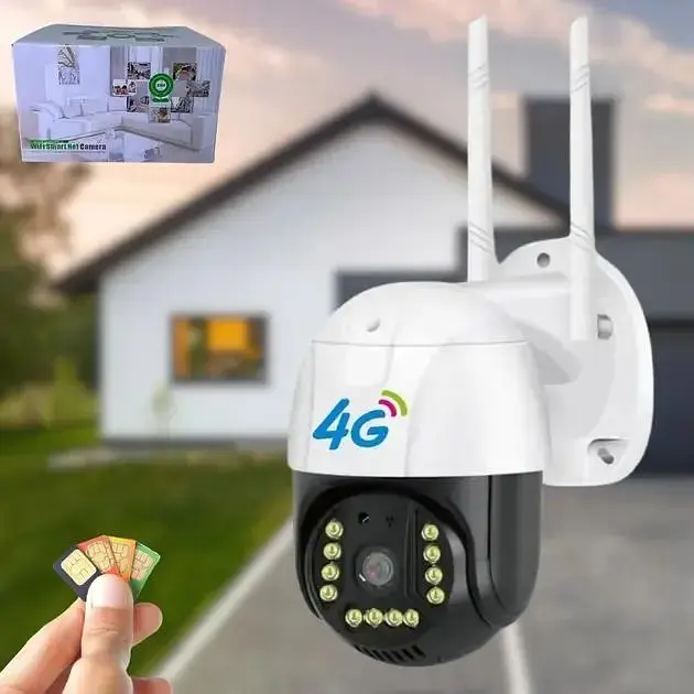 Камера зовнішнього відеоспостереження HandyHeat 4G Sim V380 PRO Вулична IP відеокамера 66 з нічною зйомкою - фото 2